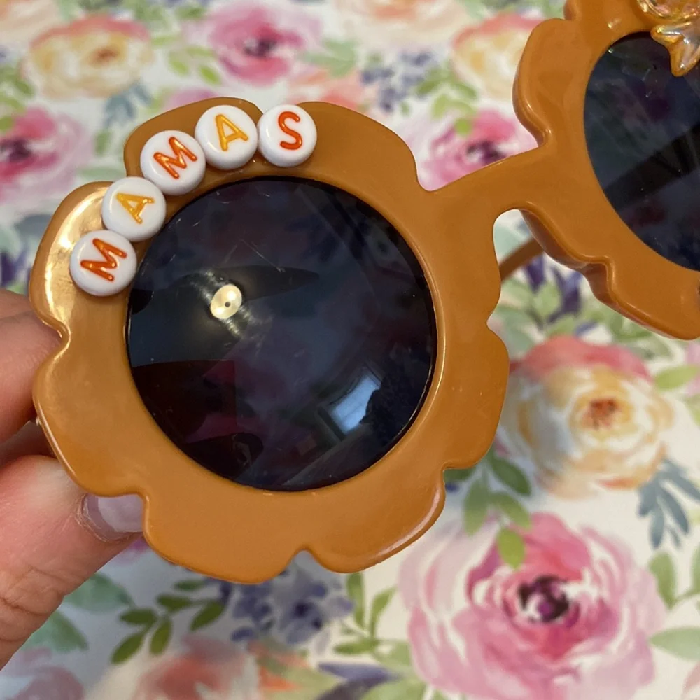 Girls mamas mini camel sunglasses